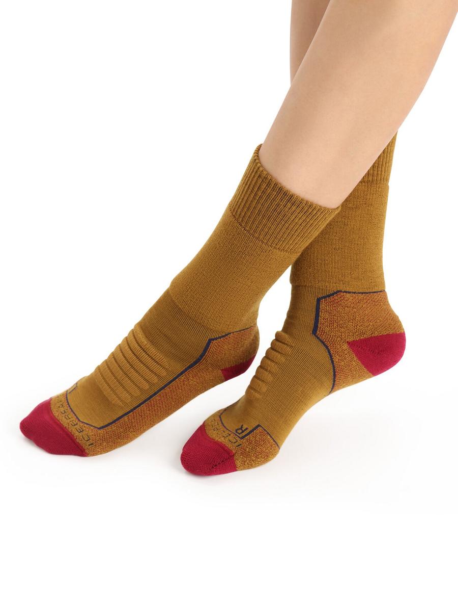 Clove / Cherry Icebreaker Merino Hike+ Heavy Crew Women's Socks | AU 1448BEXC